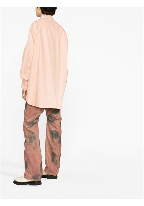Camicia denim oversize in rosa - donna RAF SIMONS | 231W244100800039